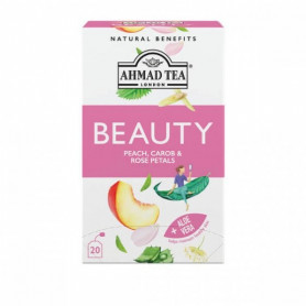 Ahmad Tea Funkcionális tea BEAUTY Barackos karob és rózsaszirmok 20 x 1,5 g