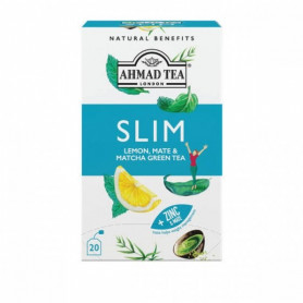 Ahmad Tea funkcionális tea SLIM citrom, maté és matcha 20 x 1,5 g