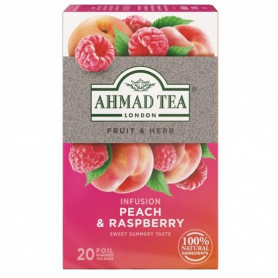 Ahmad Tea gyümölcstea málna barackkal 20 x 2 g