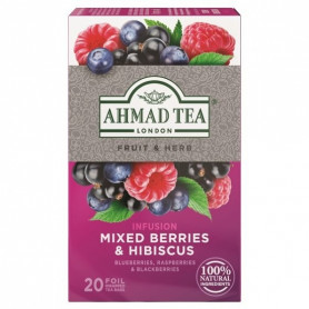 Ahmad Tea gyümölcstea bogyós gyümölcsökkel és hibiszkusszal 20 x 2 g