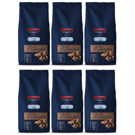 Kimbo DeLonghi eszpresszó 100% arabica kávébab 6x1 kg