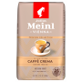 A Julius Meinl Caffe Crema Wiener Art a Julius Meinl pörkölőüzemből különösen alkalmas a klasszikus bécsi eszpresszó elkészítésére. Elbűvöl finom, hosszan tartó habjával és igazán érzéki aromájával. Az Arabica babok Brazília és Közép-Amerika régióiból származnak. A csokoládébarna pörkölés különösen erős, kerek ízt kölcsönöz ennek a kávénak.