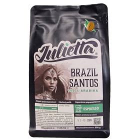 Julietta Brazil Santos frissen pörkölt kávébab 250 g