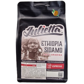 Julietta Etiópia Sidamo frissen pörkölt kávébab 250 g