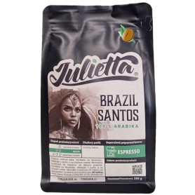 Julietta Brazil Santos frissen pörkölt kávébab 250 g