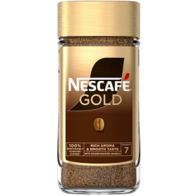 NESCAFÉ GOLD 200g – Lágy ízű 100% instant kávé, intenzitás 7