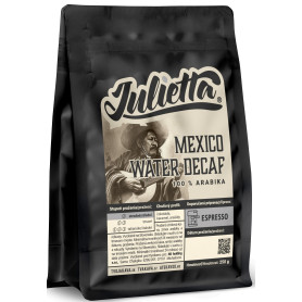 Julietta Mexico water decaf – koffeinmentes szemes kávé 250 g – elülső csomagolás