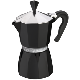 G.A.T. Italia Supermoka fekete moka kávéfőző 3 csészés – elölnézet