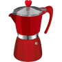 G.A.T. Italia Rosana piros moka kávéfőző 3 csészés – elölnézet