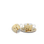 Életfa Ecru csészék oldalnézetből – New Bone China porcelán
