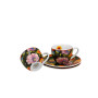 Az Etnic New Bone China csésze alsó része, látható Duo Porcelain gyártói logóval.