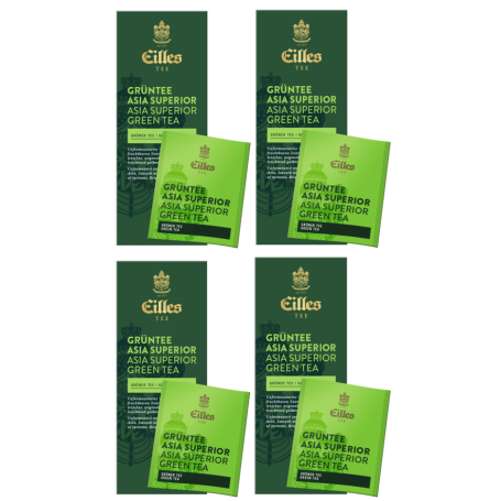 Eilles Tea Asia Superior multipack, négy csomag zöld tea, friss, lágy íz.