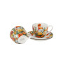 Két darab TULIPÁNOK porcelán cappuccino csésze aljjal, 270 ml-es kiszerelésben