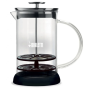 Bialetti Tutto Crema Glass 330 ml-es üveg kézi tejhabosító