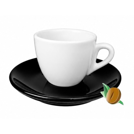 Rosa Jin Jang espresso csésze fekete-fehér 60 ml