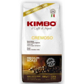 Kimbo Cremoso szemes kávé 1 kg csomagolás elülső oldala