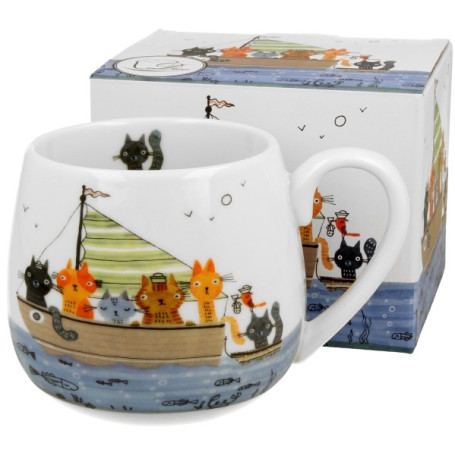 Macskavilág Tengerészek porcelán bögre díszdobozban