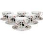 Macskavilág Etno New Bone China porcelán csészék