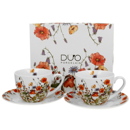 Wild Bird cappuccino csészék csészealjakkal 2 db 270 ml