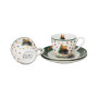 Duo Teddy Noel New Bone China csészék ünnepi mintával