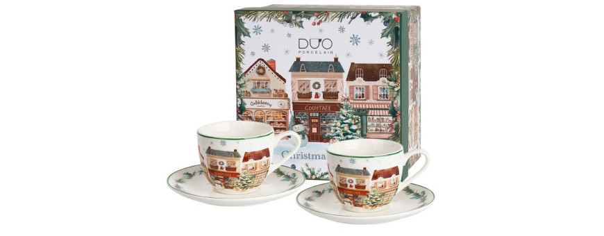 Karácsonyi csészék és bögrék – Duo porcelán